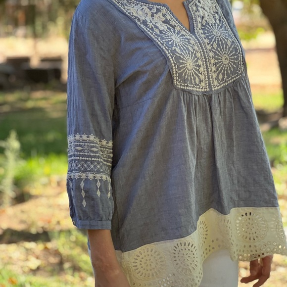 Johnny Was Workshop CIRO BOHO Top Medium - Picture 15 of 16